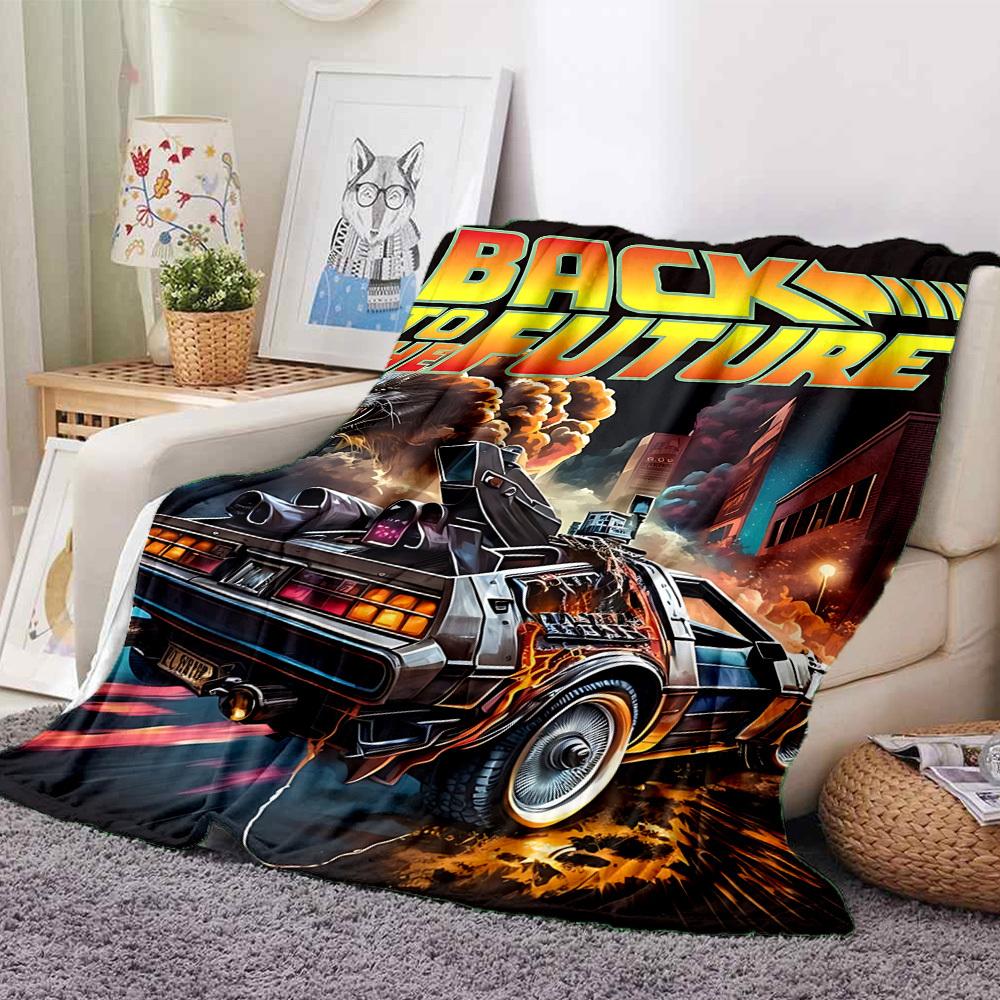 1PC Back to the Future Blanket, Throw For Sofa, Bed, Travel, Camping, Livingroom,