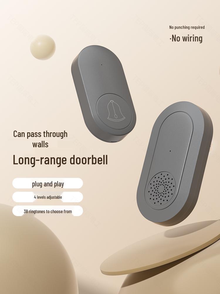 Elderly Wireless Doorbell Switch: Long-Range, Plug-Free Remote Control