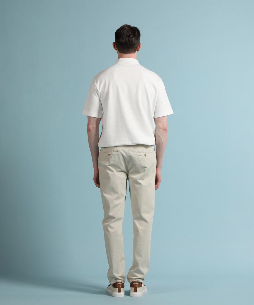 PANICALE White Logo Short Sleeve Polo Shirt (Type A)