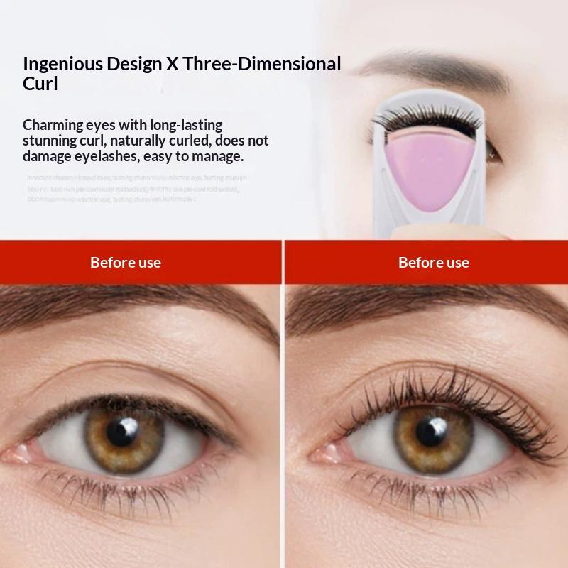 Electric Heated Eyelash Curler Beginner Friendly Long Lasting Fast Heating Lash Clip for Women Makeup