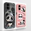 Cute Panda Case For Realme C67 Phone Housing For OPPO Realme C 67 4G 5G Back Cover Soft Smooth Liquid Silicone Camera Protector