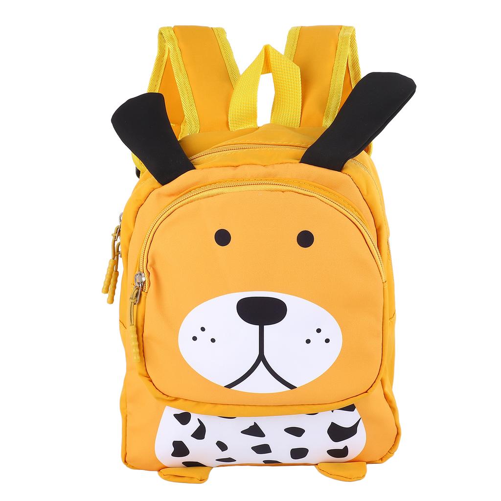 Kids Double Strap Shoulder Bag Purse Cute Dog Shape Spine Protection Toddler Backpack Yellow Free