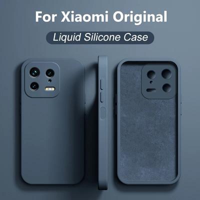 Telefono dėklas Xiaomi 13 dėklui Originalus skystas silikonas Xiaomi Mi 13 Mi13 Pro Mi 13 Ultra apsaugai Galinis dangtelis