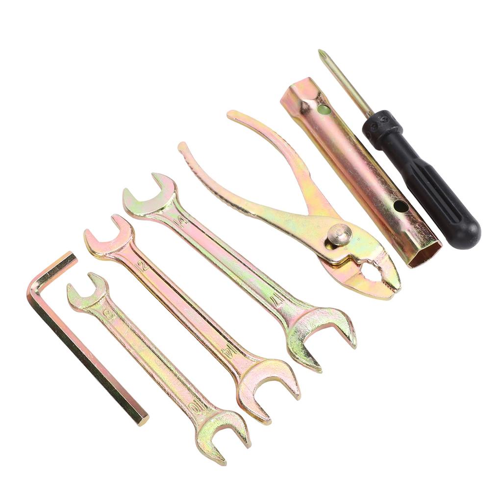 Motorcycle Tool Kit Multifunctional Portable Motorcycle Plug Spanner Wrench Socket Plier Tool Kit