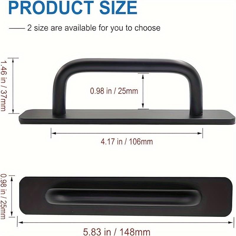 Adhesive Handle Cabinet Handle Drawer Non Drilled Push Pull Handle Adhesive Handle Suitable for Kitchen Cabinets Bathrooms