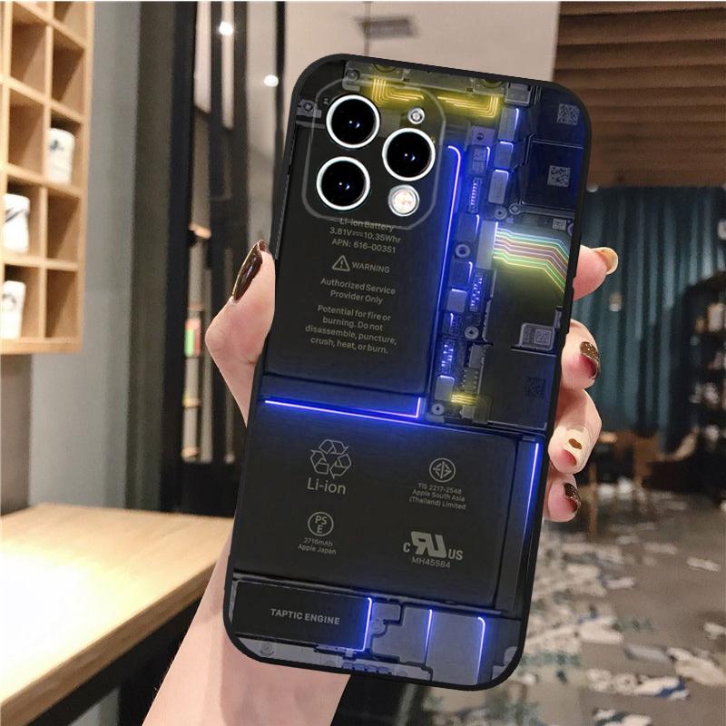 Husa de telefon pentru iphone 14 13 12 11 Pro Max XS XR X 12mini 14 Plus SE Baterie Placa de baza Placa de circuite Husa telefon mobil Funda