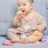 Safe & Non Toxic Silicone Teether Chewable Teething Toy with 26 Letters Cognitive Development for Infants for Boys Girls