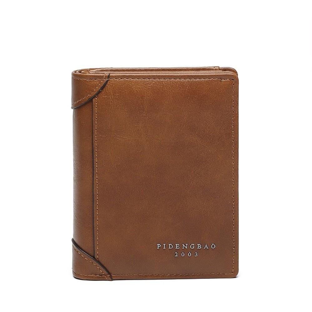 Portofele Bărbați din Piele de Înaltă Calitate Simple Scurte Clip pentru Bani ID Card de Credit Plic cu Fermoar Geantă Clutch Depozitare Multifuncțional Suport Card Bărbați Femei