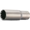 TRUSCO Deep 27mm Width T4-27WL Socket, 12-Point Type, 12.7mm Drive,