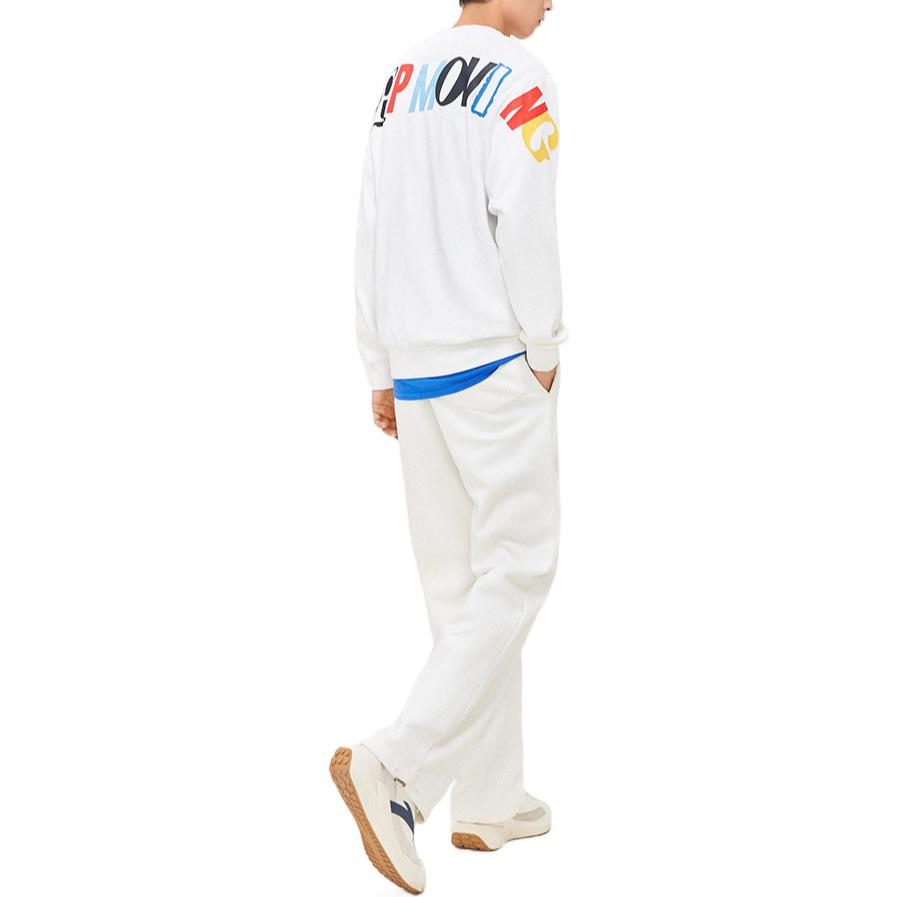 Anta Lifestyle Series FW22 Back Letter Print Sweatshirt Unisex Sweatshirt White 152238708-1