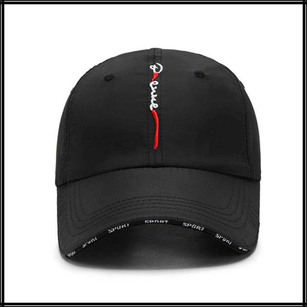 Cap with English Mountain CA888 [White Fang] Letters, Hat, Outdoor, Climbing, Walking, Fishing, Women's, Men's, (Navy)