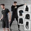 Men's Casual Running Sports Suit with Shorts and Short-Sleeve Top - Ideal for Fitness, Yoga, and Training.
