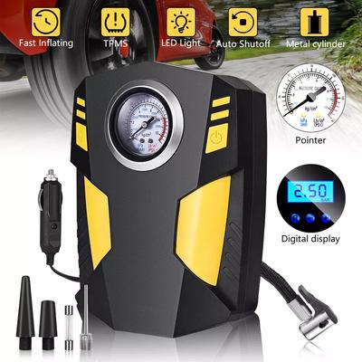 Quickly Inflate 150 PSI Digital Electric Portable Tire Compressor Pump Air Pump 12V Car Tire Inflator Portable Air Compressor