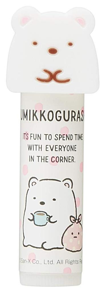 Skater Mascot Lip Balm Sumikko Gurashi Polar Bear Peach Scent CMCL1