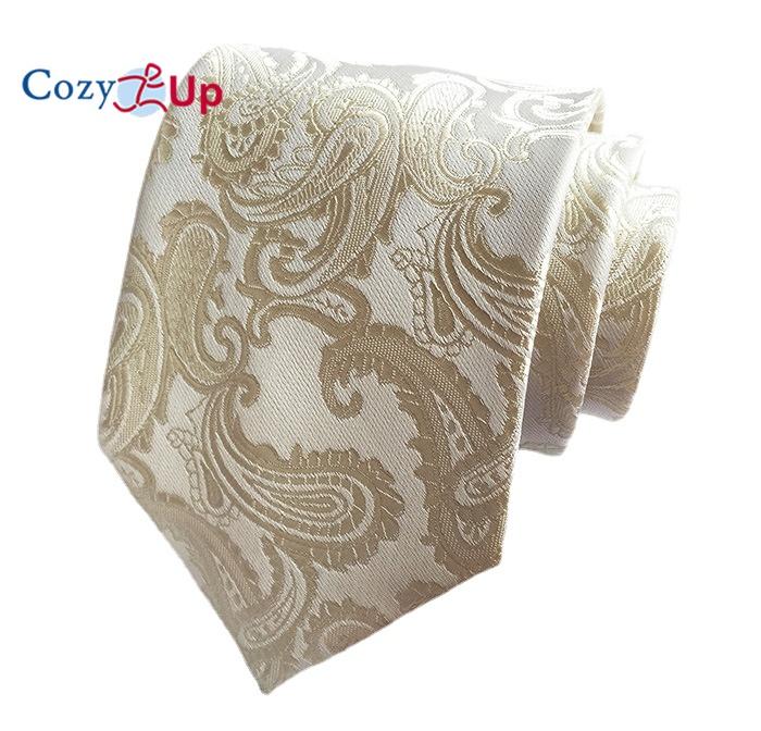 Cozy Up 3.15"(8cm) Fashion Striped PaisleyTies Men Plaid Flower Necktie for Wedding