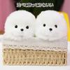 Hyack Pomeranian Plush Toy, Cute Stuffed Animal Pillow, Fluffy, White [Parallel Import]