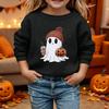 Kids Halloween Printed Long Sleeve Loose Fit Hoodie Pullover for Costume Party