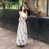 Cold Ink Butterfly Floral Suspender Dress Women's 2026 Summer New French Chic Slim Temperament Dress