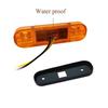 LED Seitenmarkierungsleuchte 12V 24V LKW 5 Stück für Warnlicht 3 LED Leuchten Oval Positionslicht Anhänger LKW Orange Gelb