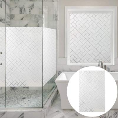 1 ρολό Στατική μεμβράνη παγωμένου παραθύρου Προστασία απορρήτου Αφαιρούμενη υπεριώδη ακτινοβολία γυαλί που μπλοκάρει την ηλιακή ακτινοβολία Διακοσμητική μεμβράνη πόρτας μπάνιου οικιακού γραφείου