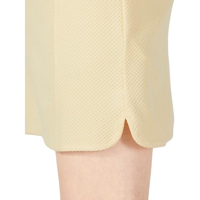 Puma Solid Color Polo Collar Casual Simple Comfortable T-Shirt Dress Women Dress Yellow 676658-42
