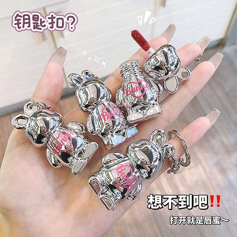MANSLY - Bunny Keychain Lip Gloss - 4 Colors