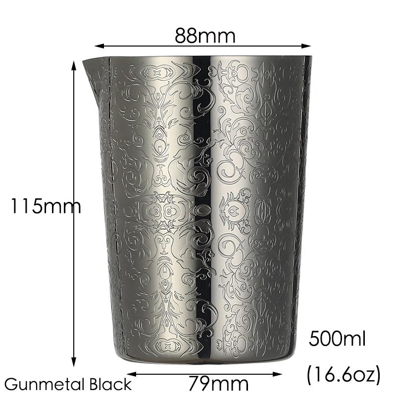 Stainless Steel Stirring Tin 500ml Mixing Glass Preferred by Pros and Amateurs Alike, Make Your Own Specialty Cocktails
