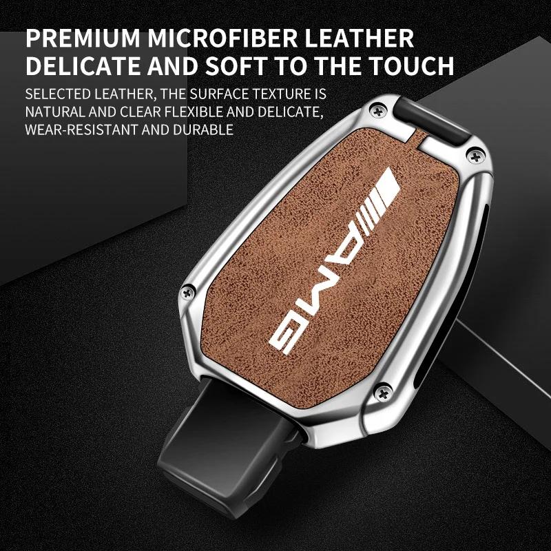 Alloy Car Key Case Cover Protector Shell For Mercedes Benz A B C E Class GLS GLA GLK GLC CLS CLA AMG W204 W205 W212 W463 W176