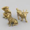 Solid Brass 3D Zodiac Animal Ornaments - Set of 12 for Home or Office Decor