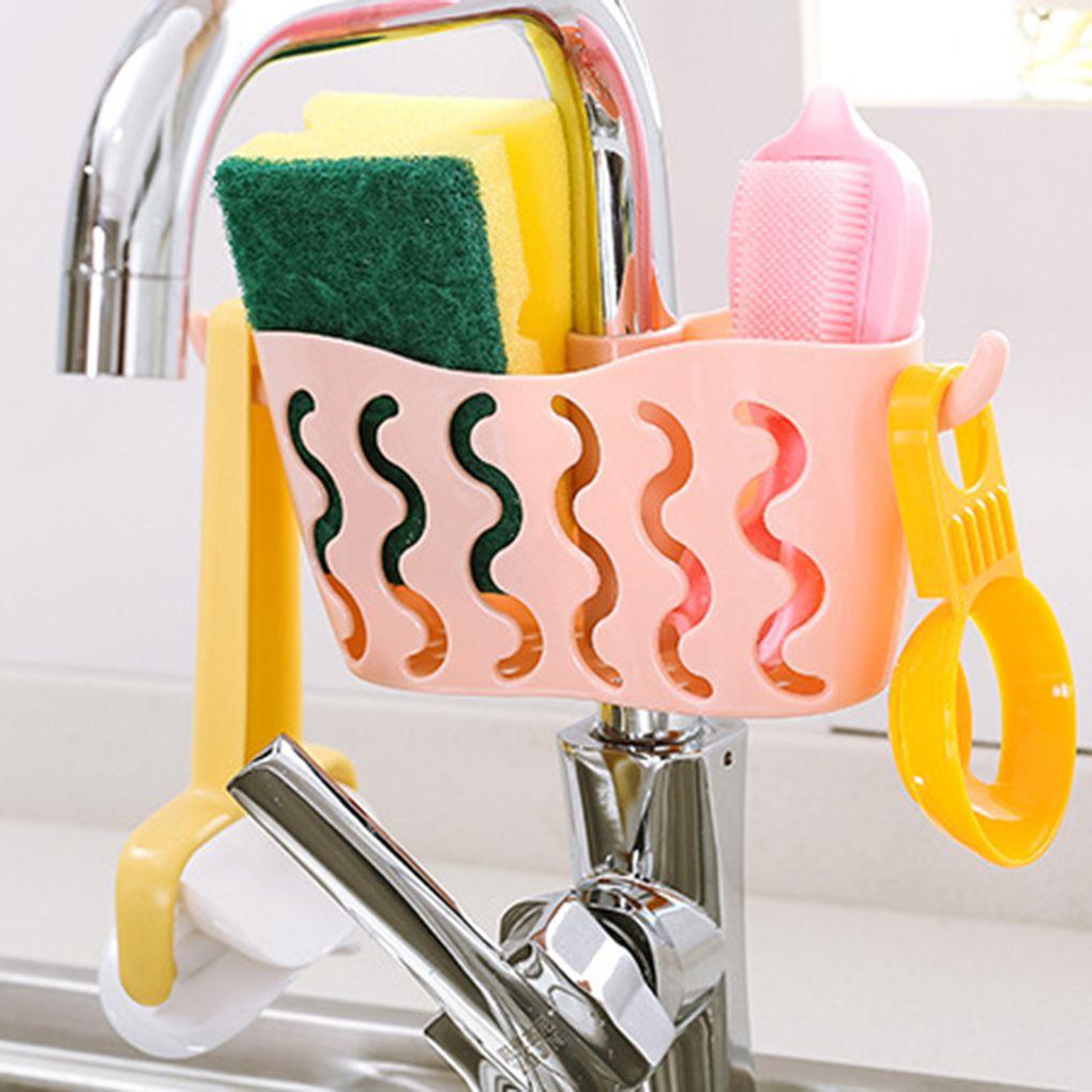 Kitchen Home Strainer Soap Caddy Storage Sponge Drain Rack Holder Organizer