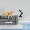 Cheetah Sculpture Resin Animal Figurine Abstract Ladder Centerpiece Tabletop Ornament for Office