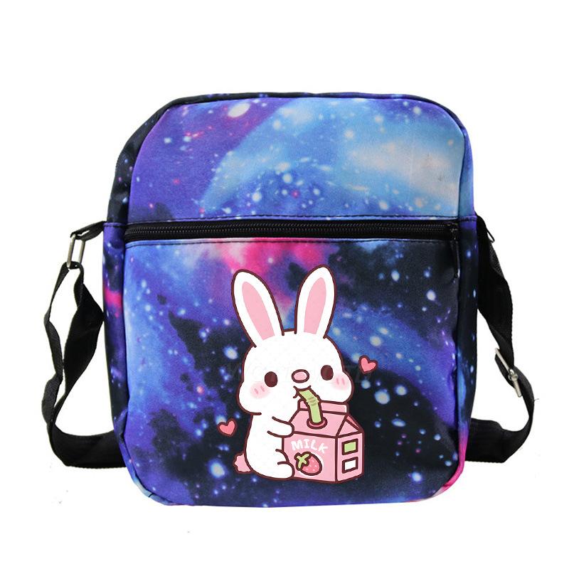 New student fashion shoulder bag personalized printing children's portable multifunctional messenger bag