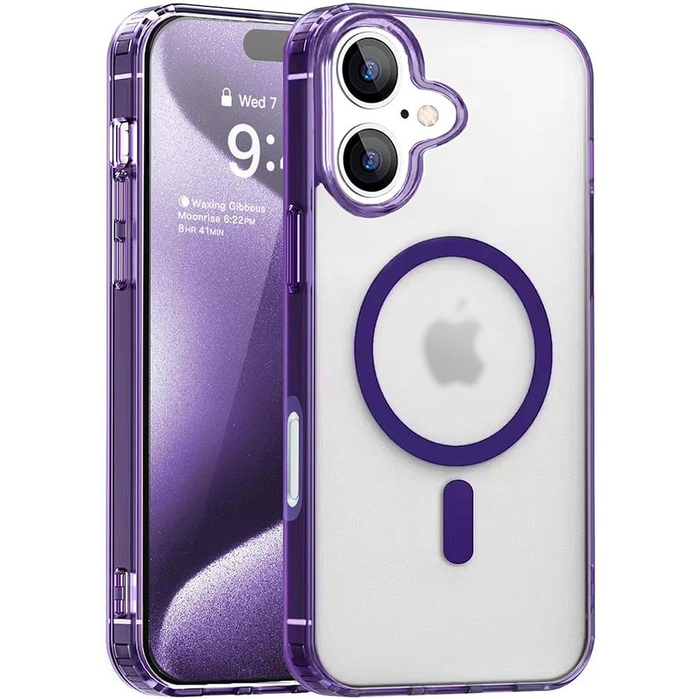 

Сильный магнитный чехол Magsafa для iPhone 16 15 14 13 12 11 Pro Max Plus Mini Candy Color Matte Hybrid Hard PC Cover Silicone For iPhone 13