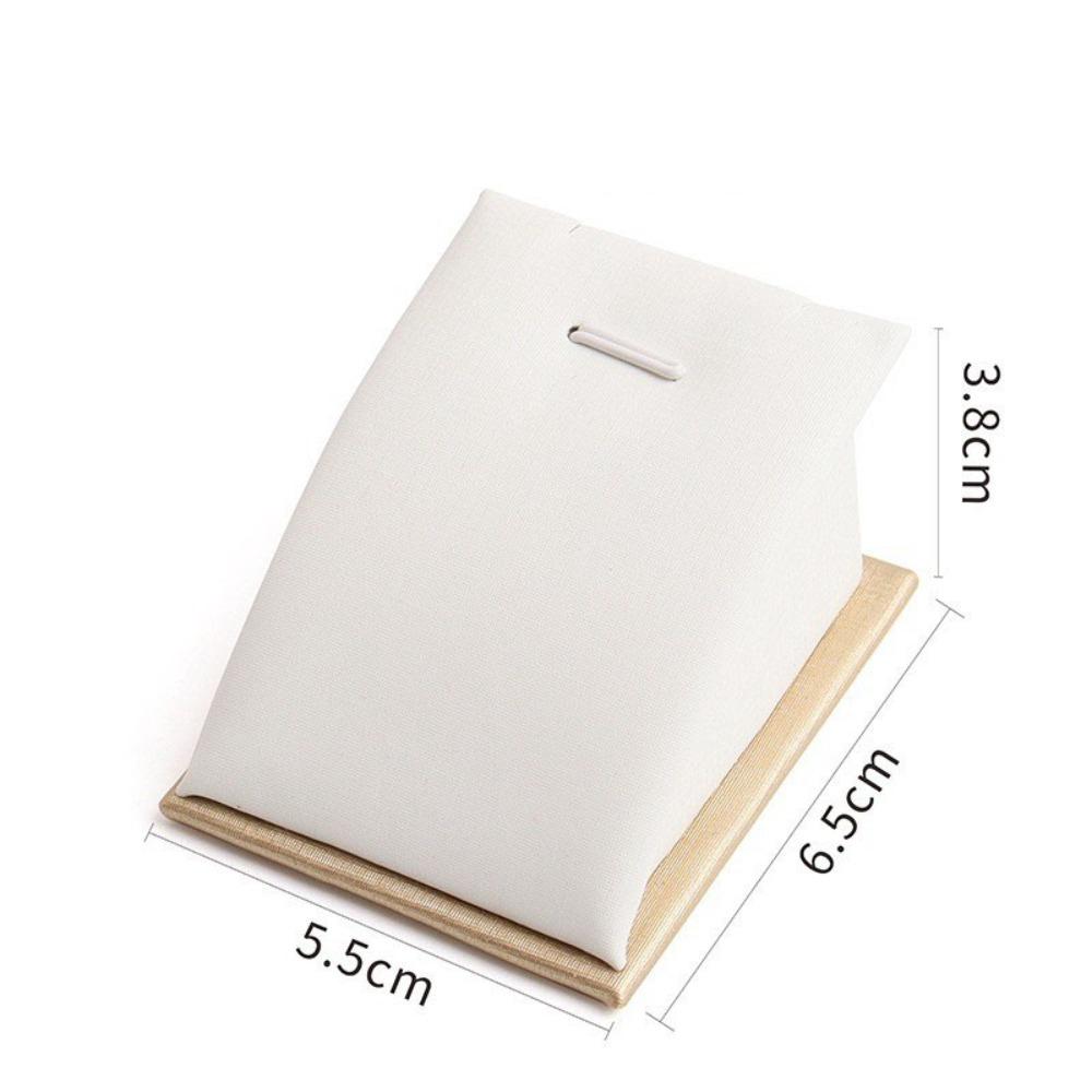 Simple Mini Jewelry Stand Holder PU Leather Lightweight Showcase Props Protable Save Space Display Stand for Dressing Tables