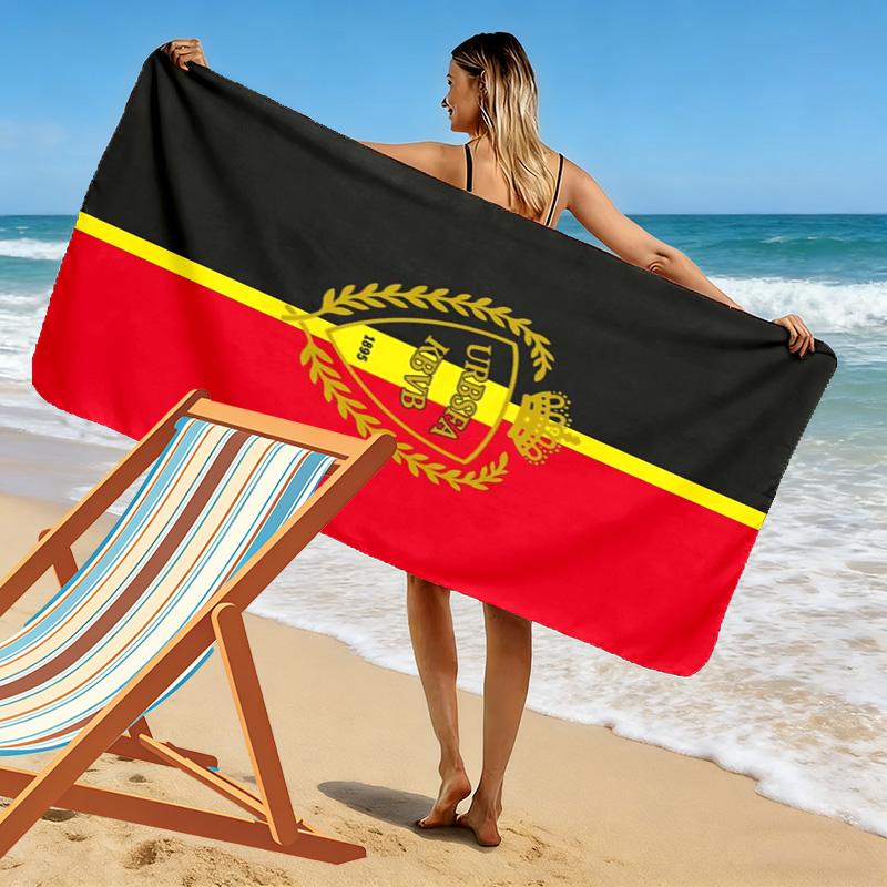 Belgica Print Beach Towel, Large Soft Quick Dry Towel for Beach Camping Swimming