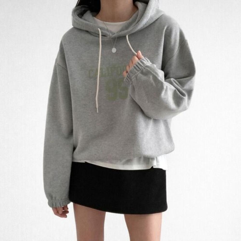 Mizqz Daily California Lettering Overfit Hoodie