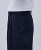 Musinsa Standard Recycle Two-Tuck Wide Hidden Banding Slacks [Navy]