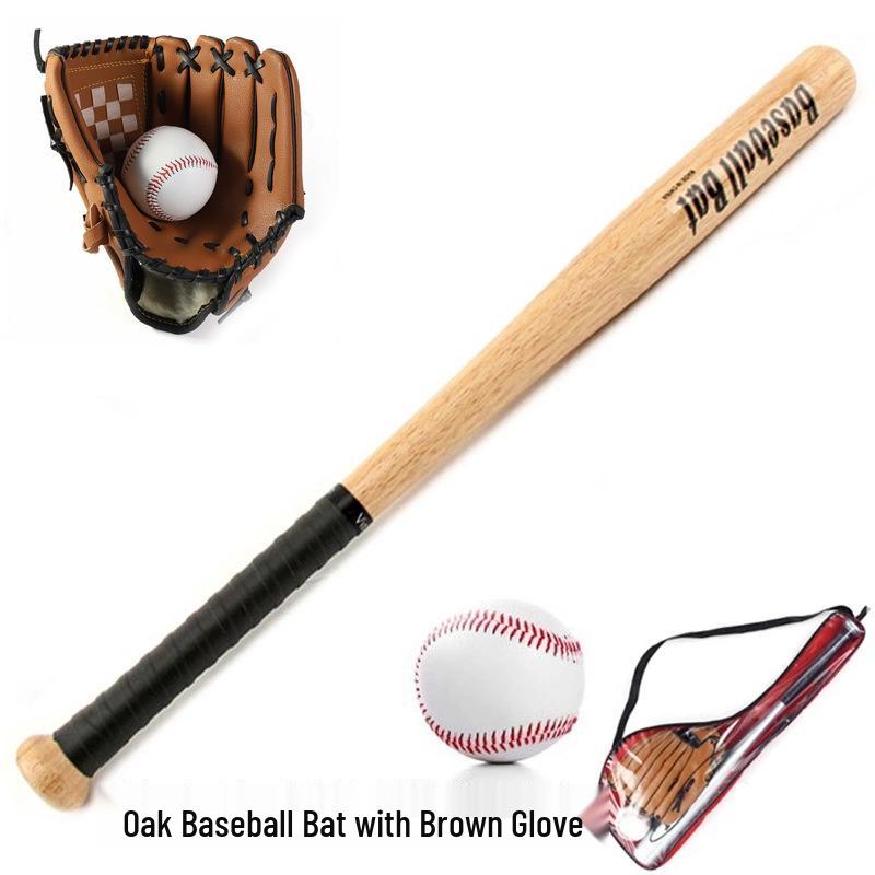 Kids' Oak Aluminum Alloy Baseball Set: Bat, Glove & Ball - Perfect Gift.