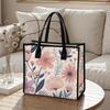 Floral Print Tote Bag Fashion Casual Large Capacity Handbag for Daily Shopping Travel Use