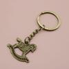 Popular Simple Wooden Horse Keychain Pendant