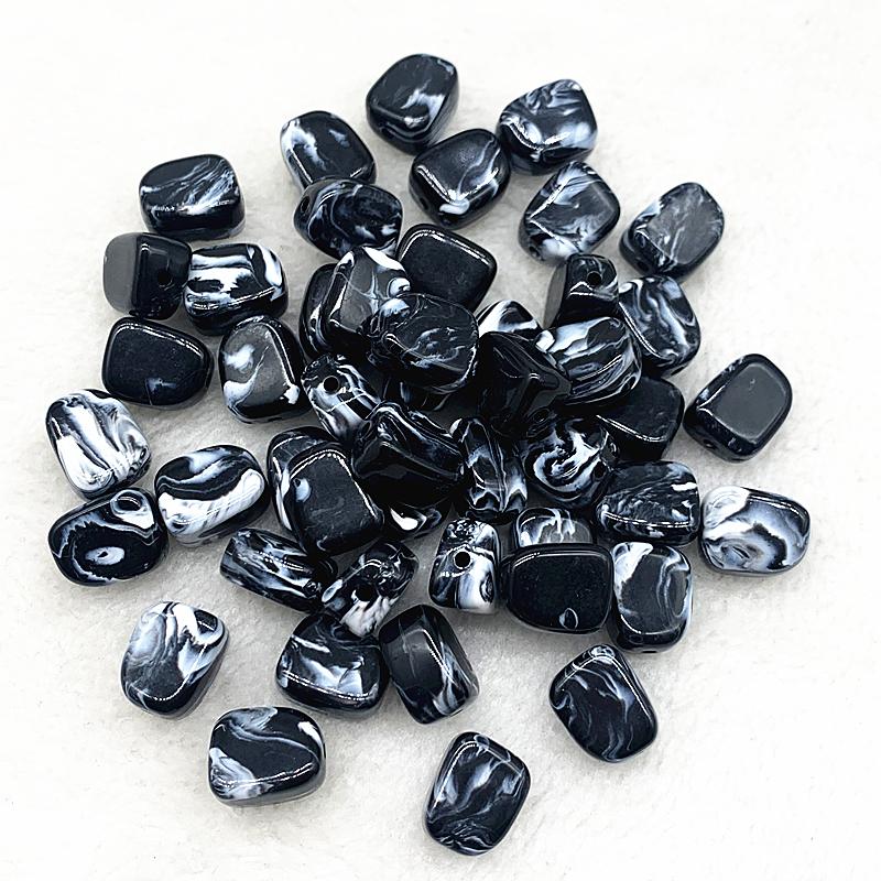 10pcs 14x10x7mm Square Shape Acrylic Beads Spacer Loose Beads for Jewelry Making DIY Bracelet Earrings Accessories