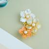 Plum Blossom Cluster Mother-of-Pearl Flower Brooch: Classic, Stylish Pearl Design Women's Corsage.