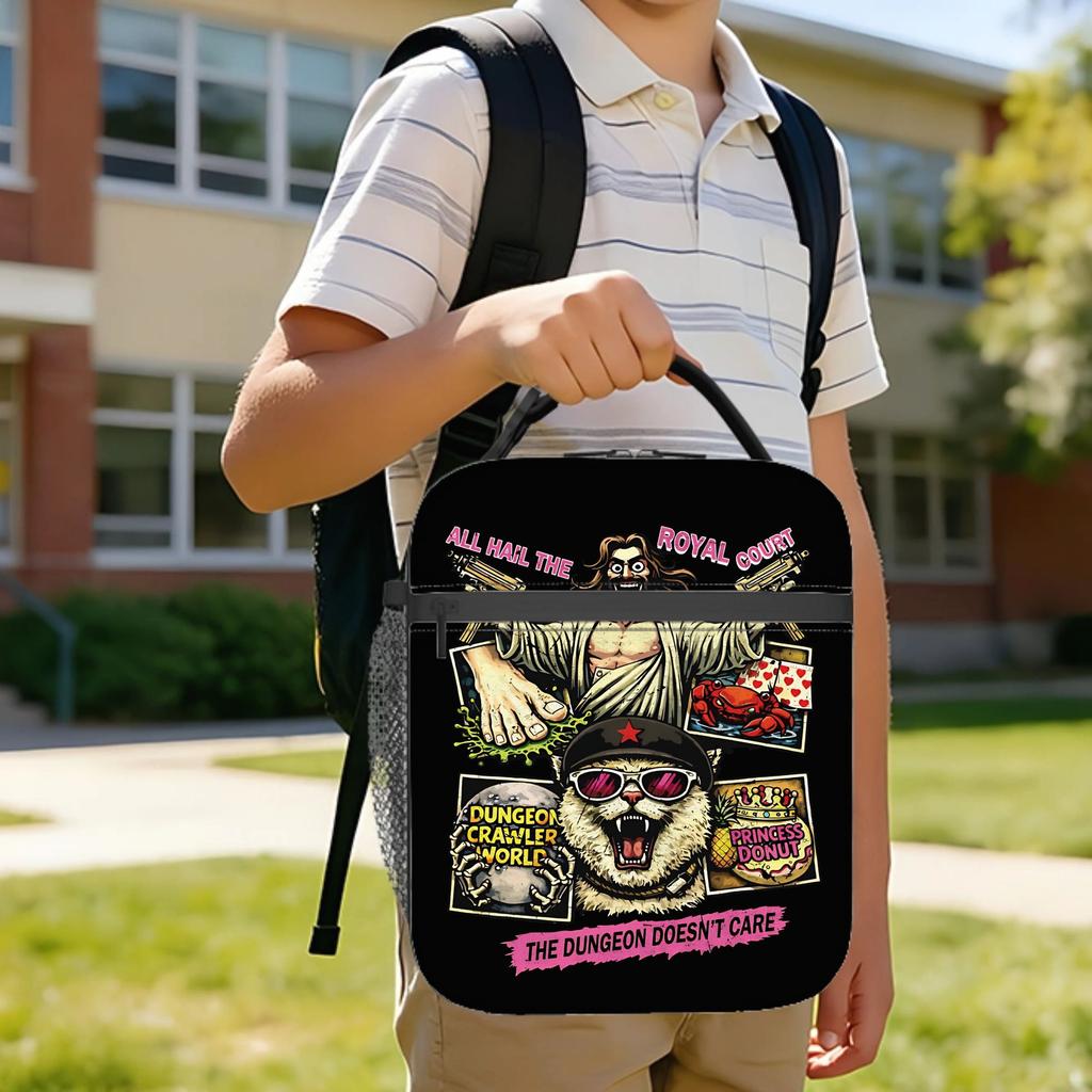 Dungeon Crawler Carl royal court Princess Donut DCC Insulated Lunch Bags Leakproof Lunch Container Cooler Bag Tote Lunch Box