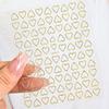 Hollow Love Nail Art Sticker Solid Color Simple Love Valentine'S Day Ladies Nail Decoration Sticker