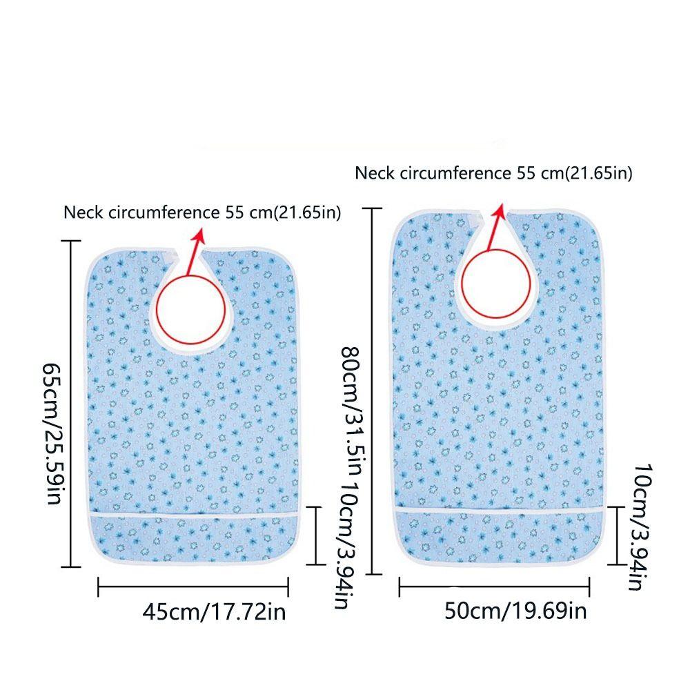 Waterproof Elderly Eating Bib Washable Rice Pocket Bib Multi-purpose Adult Bib  Feeding Nursing