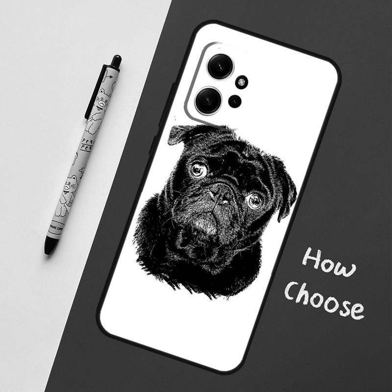 

Cute Pug Dog Case For Xiaomi Redmi Note 13 10 11 12 14 15 Pro Plus Cover For Redmi 15C 15 14C 10C 12C 13C Redmi 14C