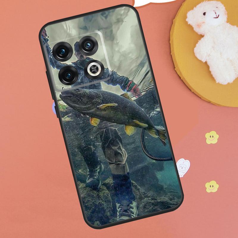 Fish Fishing Case For OnePlus 15 10T 10R 12R 13R 13T 11 12 13 OnePlus Nord 5 CE 2 3 4 Lite N20 N30 Funda