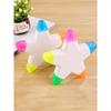1pc Slanted Five-Pointed Star Shaped Highlighter Pen Back To School