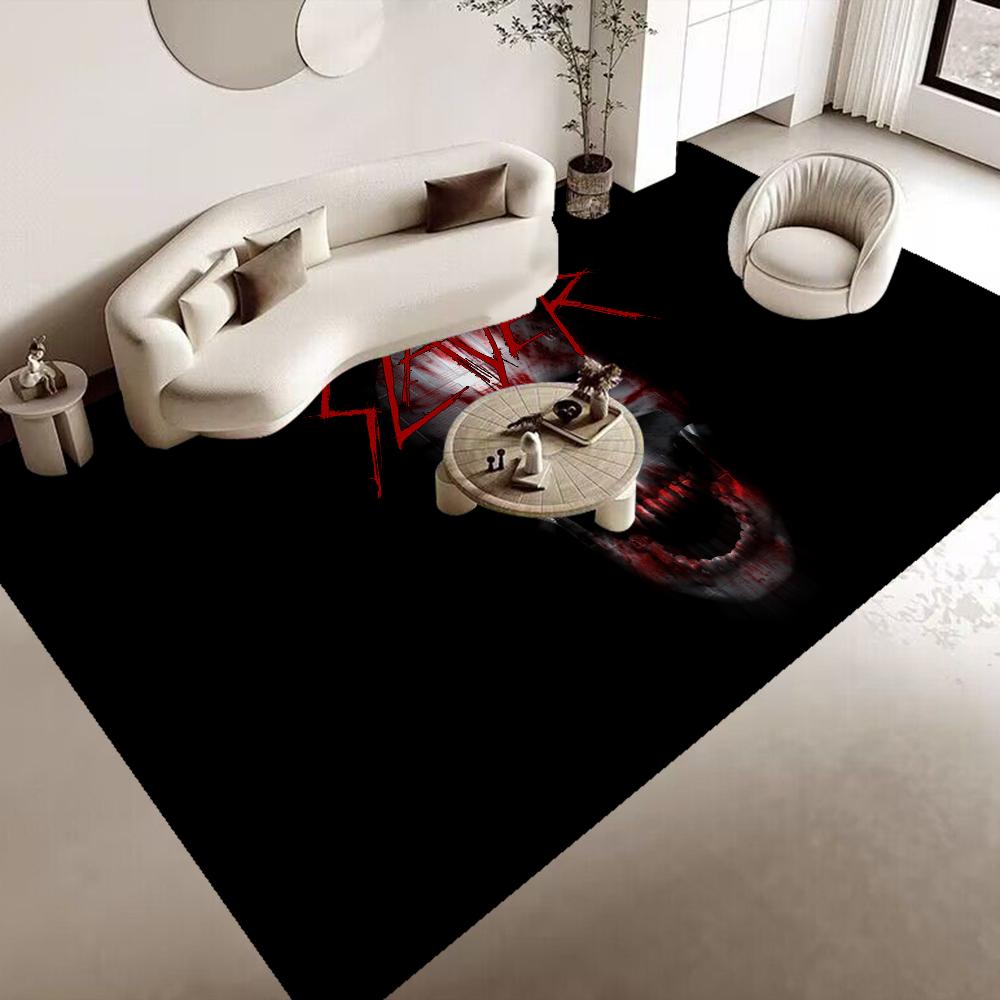 Slayer Zespół Heavy Metal Muzyka Dywanik Podłogowy Antypoślizgowy Wchłaniający Wodę Długi Pasek Poduszka Mata do Sypialni Dywanik Powitalny