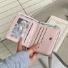 Korean Fashion Bow Short Wallet Large Capacity Zipper Card Bag Multi-functional Coin Purse Gift